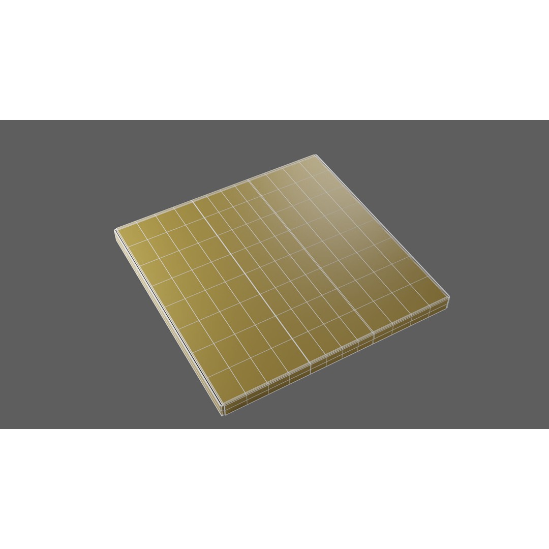 12 in White Paper Pizza Box 3D Model – PBR Textured, Game-Ready Formats - View 16