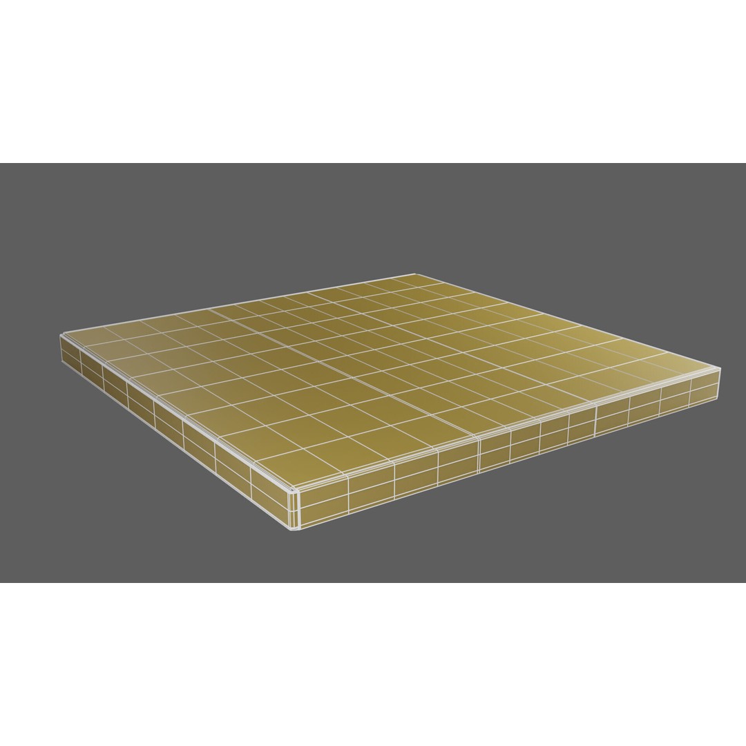 12 in White Paper Pizza Box 3D Model – PBR Textured, Game-Ready Formats - View 17