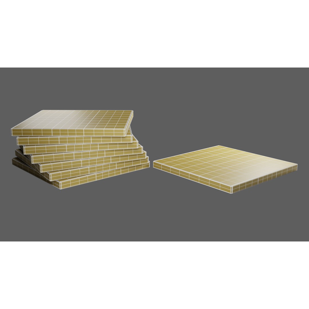 12 in White Paper Pizza Box 3D Model – PBR Textured, Game-Ready Formats - View 21