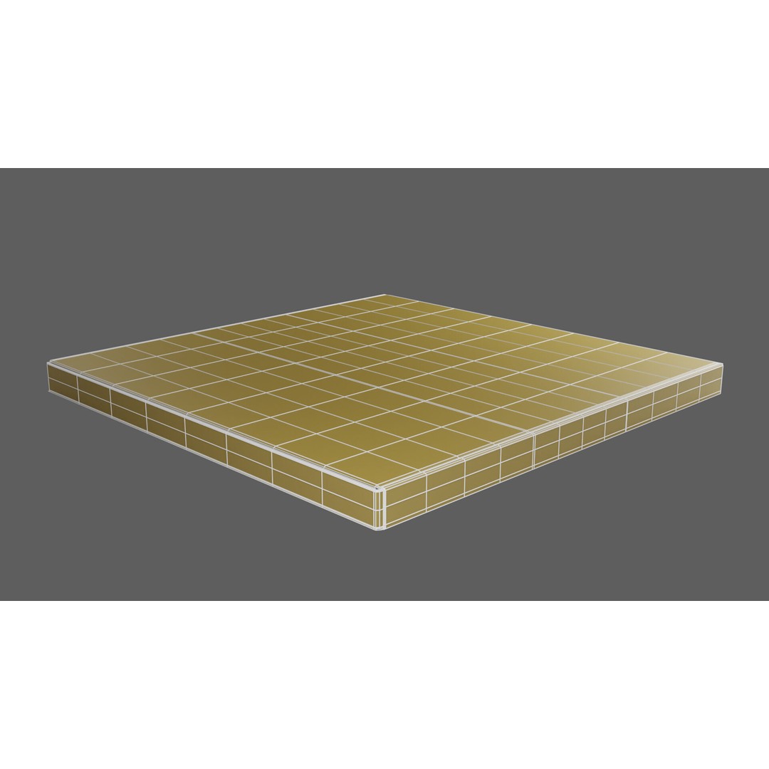 12 in White Paper Pizza Box 3D Model – PBR Textured, Game-Ready Formats - View 22