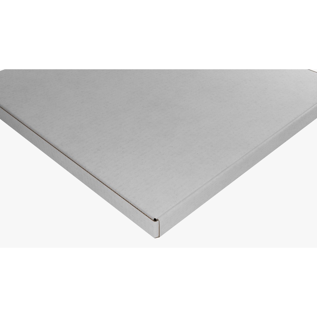 12 in White Paper Pizza Box 3D Model – PBR Textured, Game-Ready Formats - View 7