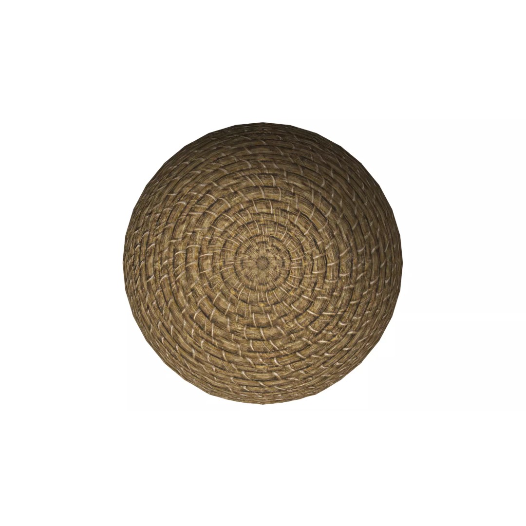 Skep Beehive 3D Model – Low Poly PBR Outdoor Asset, FBX, Blender - View 5