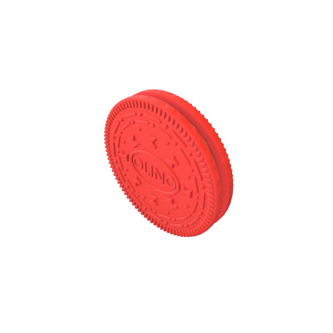 Cookie 3D Model – Low Poly Dessert Asset, FBX & OBJ Formats - View 4