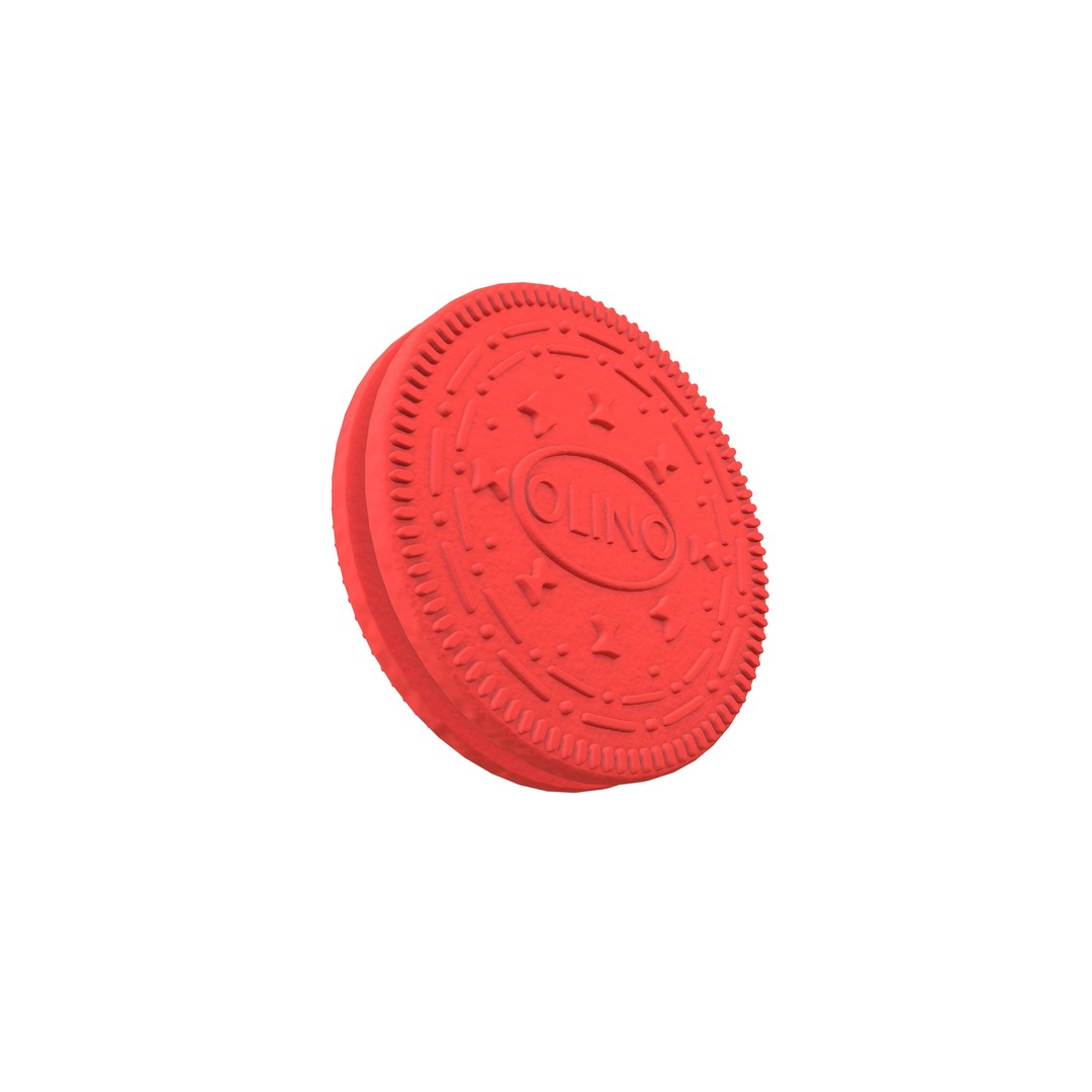 Cookie 3D Model – Low Poly Dessert Asset, FBX & OBJ Formats - View 5