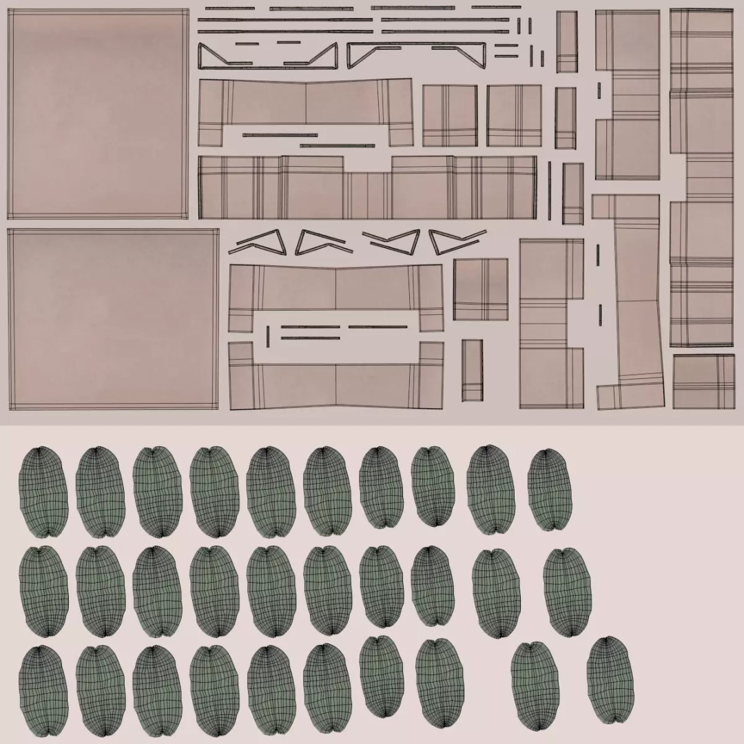 Vegetable 3D Model – Realistic Filled Cardboard Produce Crates - View 16