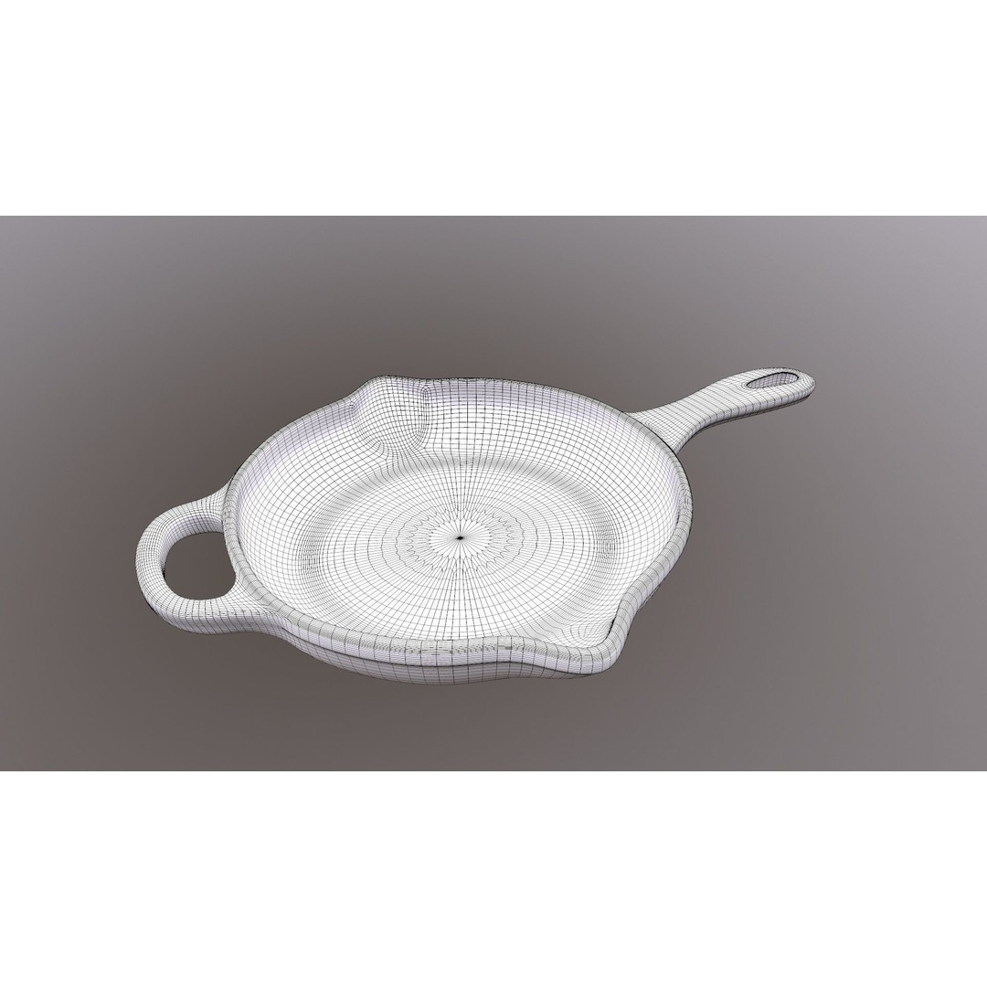 Pan 3D Model – Game Ready Kitchenware with PBR Textures - View 13