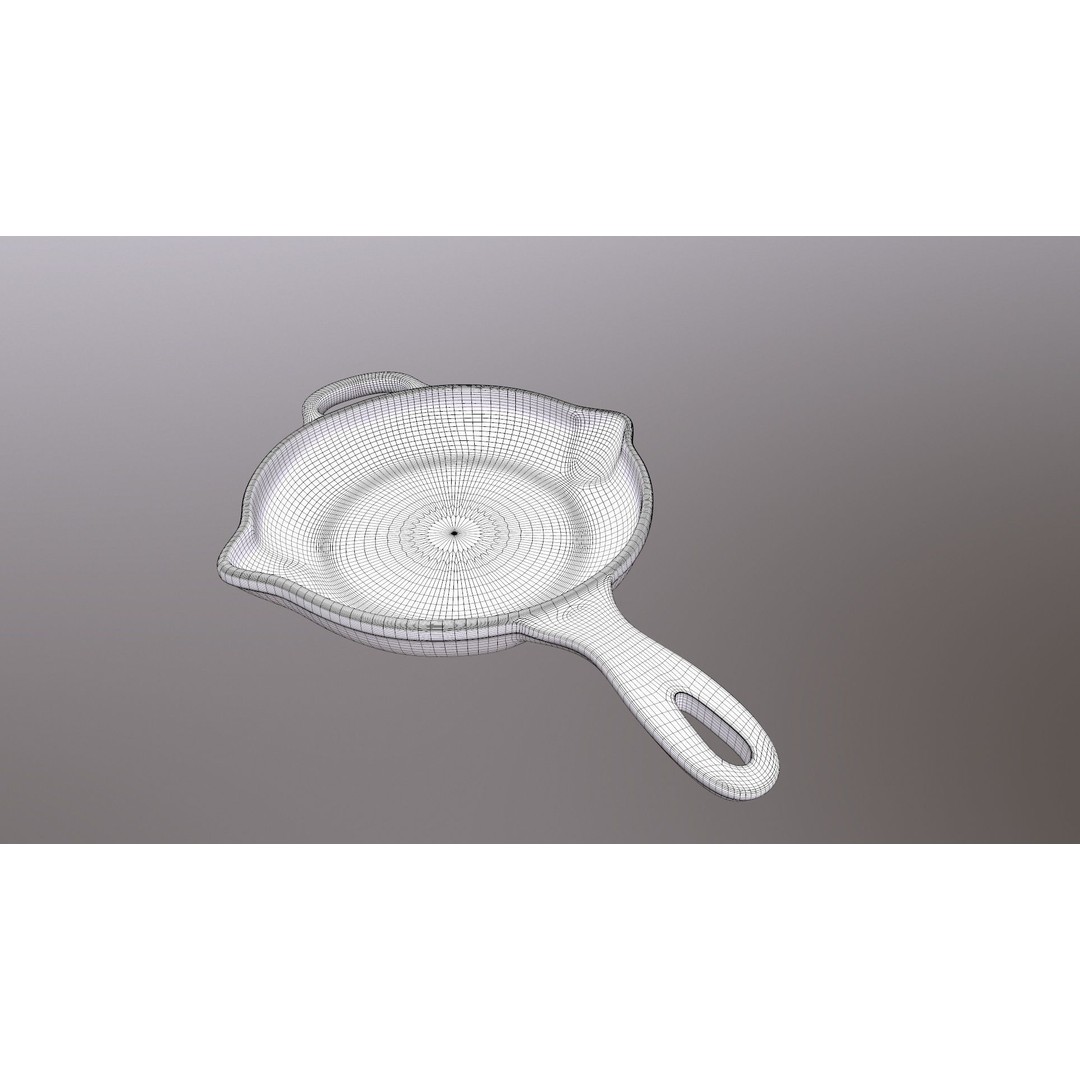 Pan 3D Model – Game Ready Kitchenware with PBR Textures - View 14