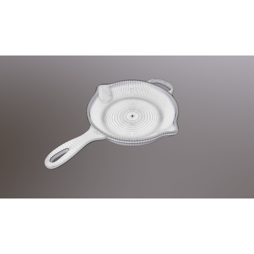 Pan 3D Model – Game Ready Kitchenware with PBR Textures - View 15