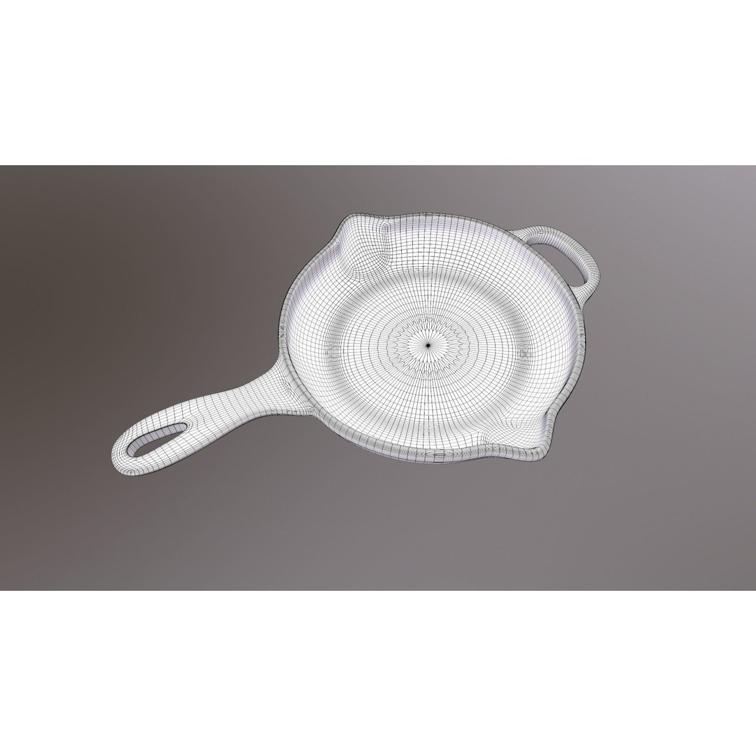 Pan 3D Model – Game Ready Kitchenware with PBR Textures - View 16