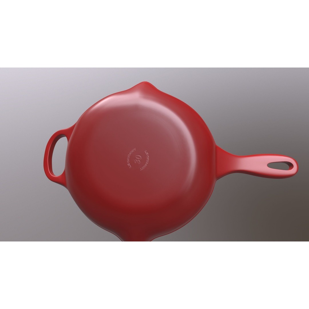 Pan 3D Model – Game Ready Kitchenware with PBR Textures - View 9