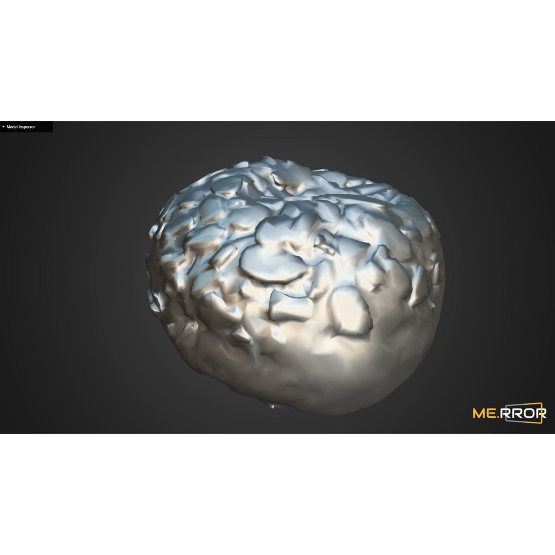 Almond Bread 3D Model – Low Poly Scanned Bakery Asset, FBX, OBJ - View 11