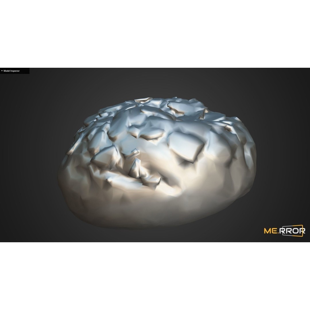 Almond Bread 3D Model – Low Poly Scanned Bakery Asset, FBX, OBJ - View 12