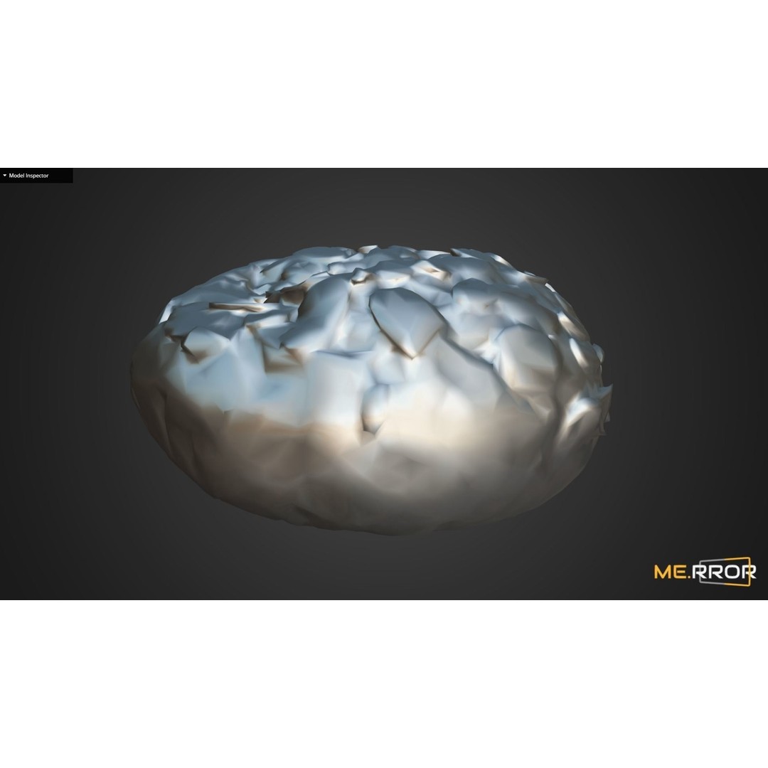 Almond Bread 3D Model – Low Poly Scanned Bakery Asset, FBX, OBJ - View 13