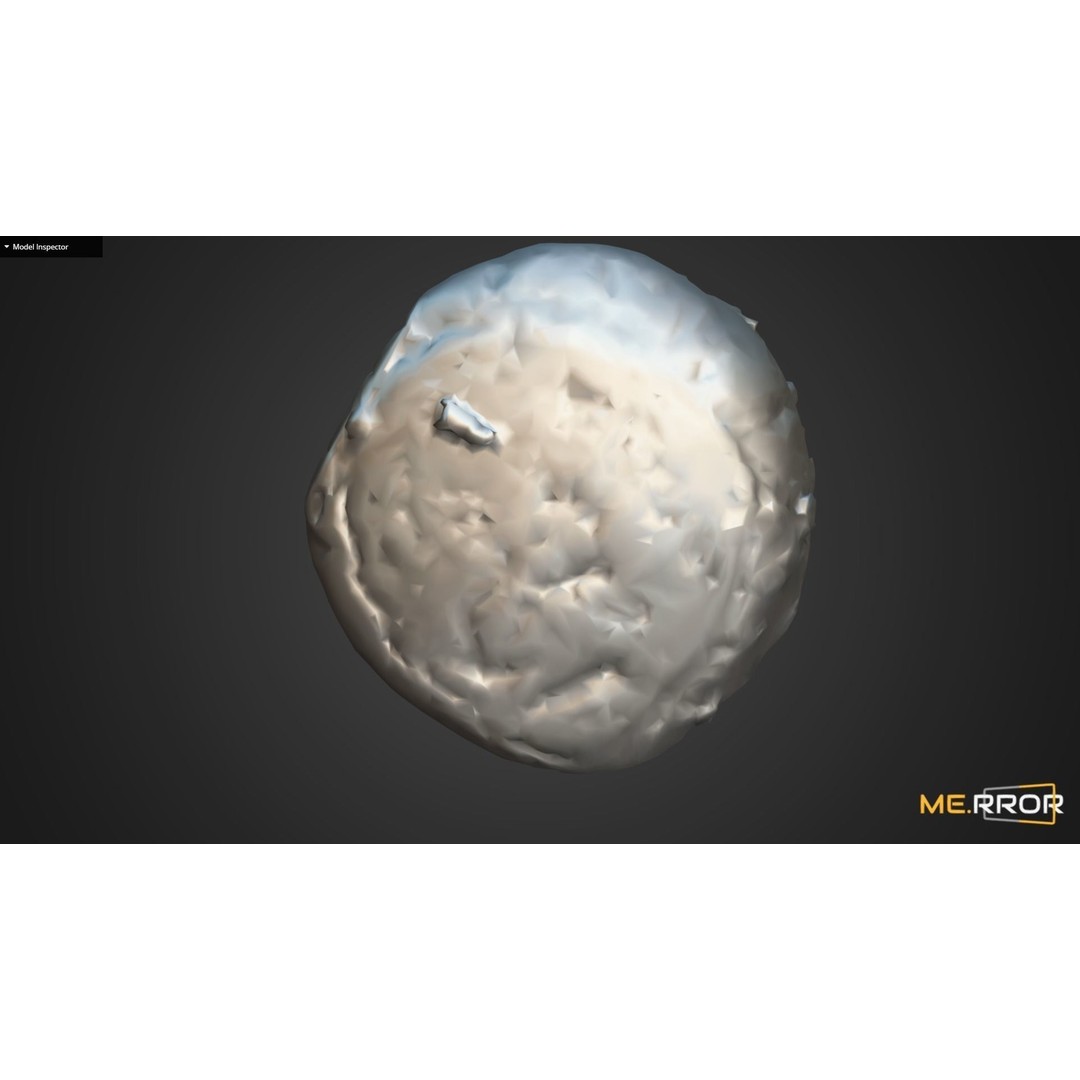 Almond Bread 3D Model – Low Poly Scanned Bakery Asset, FBX, OBJ - View 14