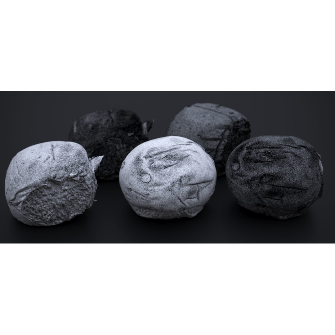Broach Bread Rolls 3D Model – Low Poly Food Asset, FBX & OBJ - View 16