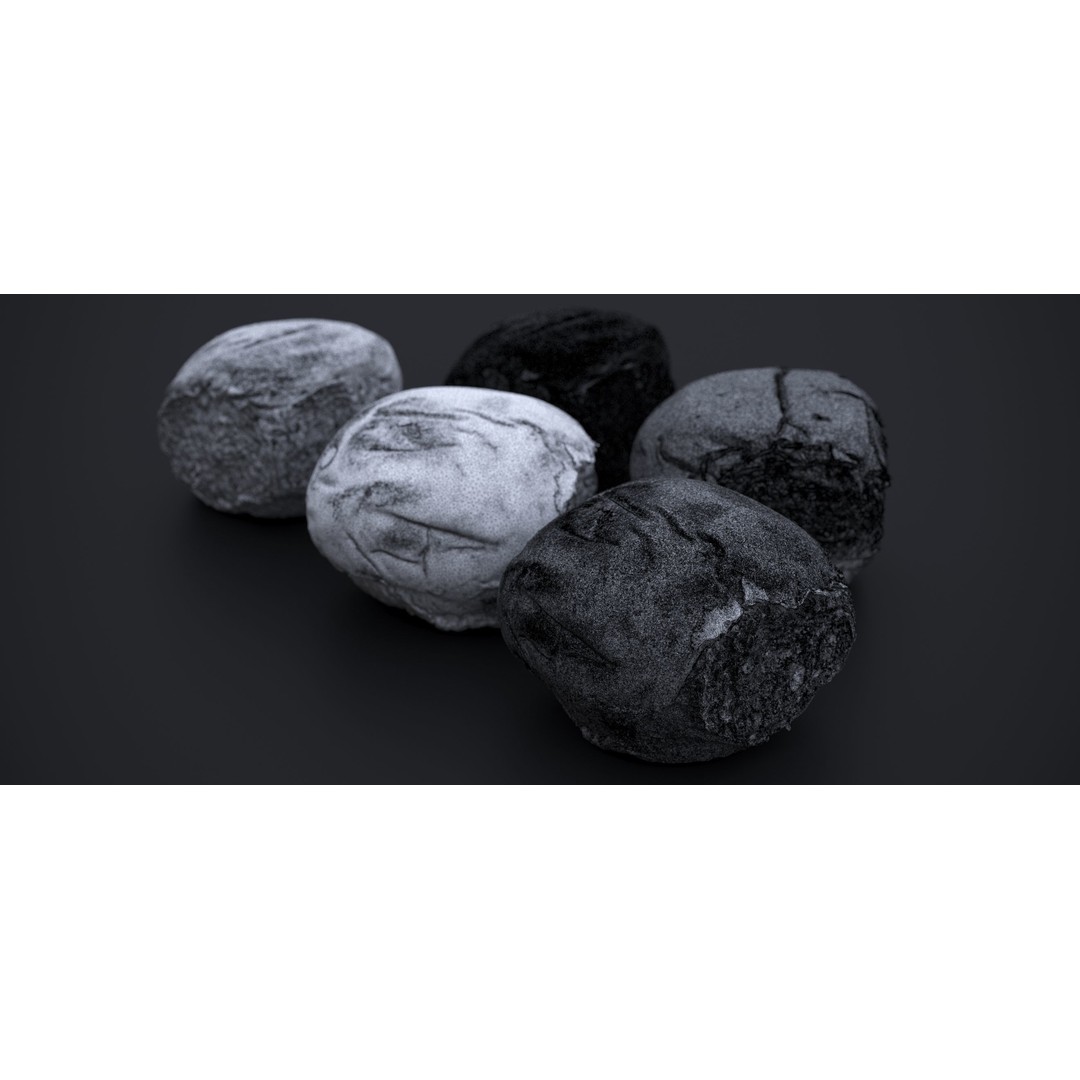 Broach Bread Rolls 3D Model – Low Poly Food Asset, FBX & OBJ - View 18