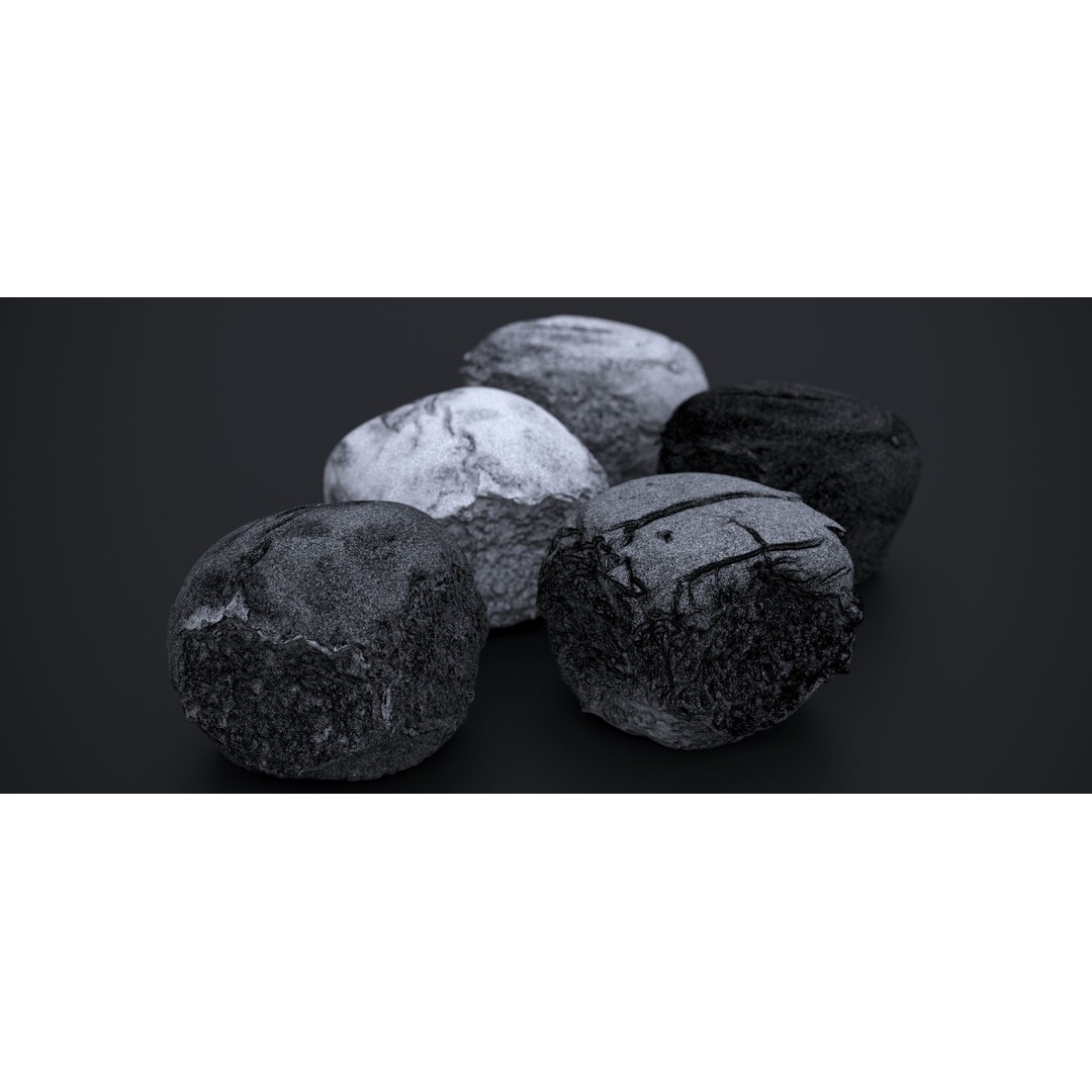 Broach Bread Rolls 3D Model – Low Poly Food Asset, FBX & OBJ - View 21
