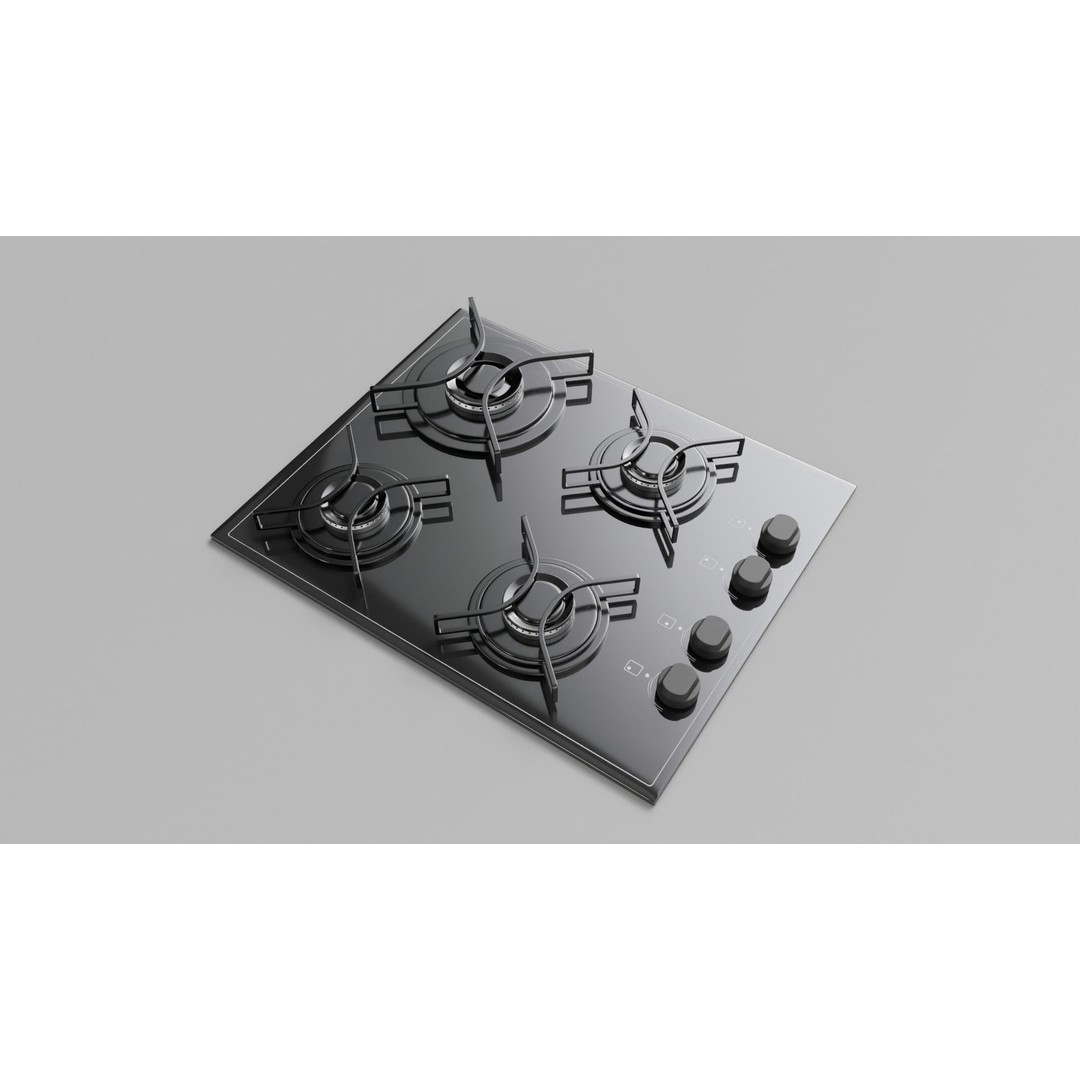 Gas Cooktop 3D Model – High Detail PBR Asset for Archviz, FBX - View 20
