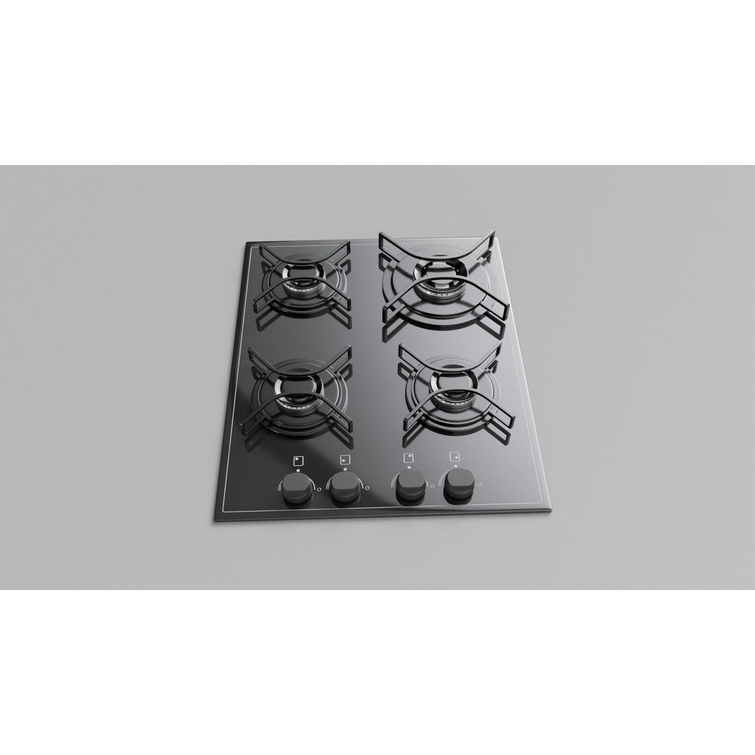 Gas Cooktop 3D Model – High Detail PBR Asset for Archviz, FBX - View 25