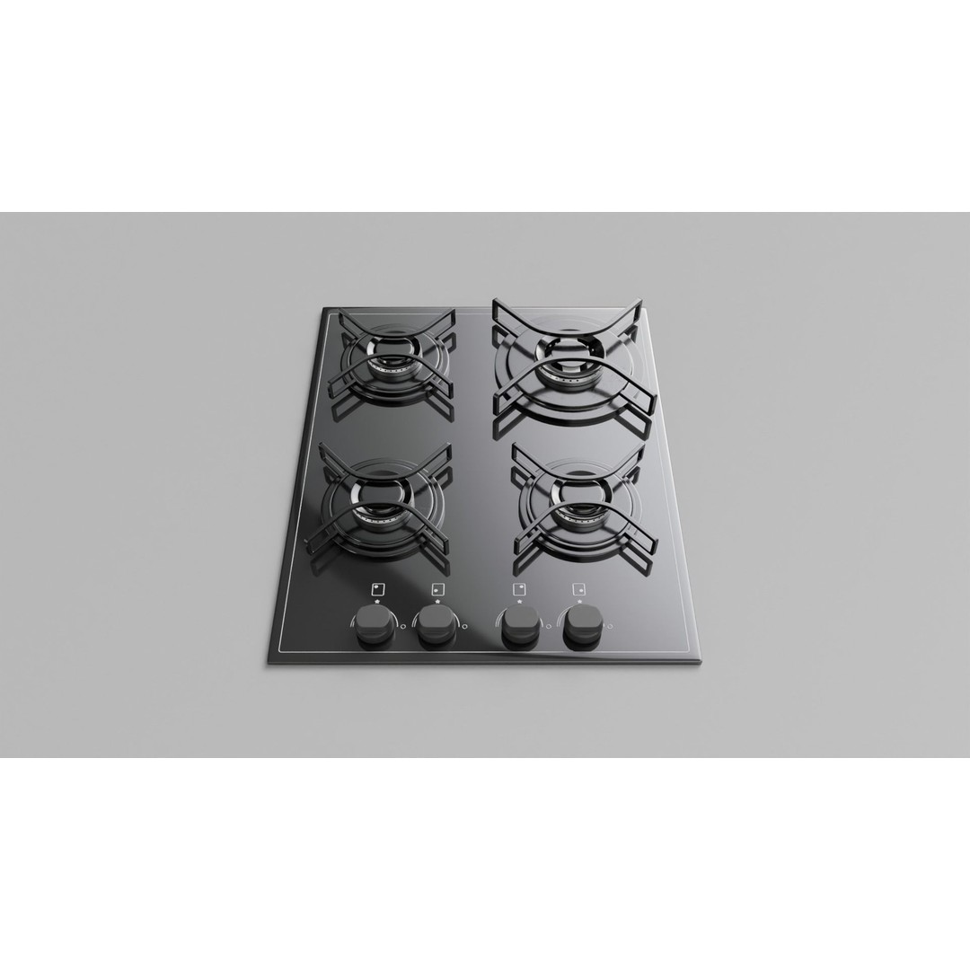 Gas Cooktop 3D Model – High Detail PBR Asset for Archviz, FBX - View 26