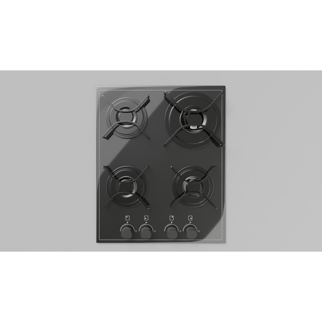 Gas Cooktop 3D Model – High Detail PBR Asset for Archviz, FBX - View 27