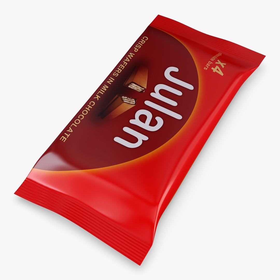 Chocolate Packaging 3D Model – Simple Design, PBR Textures, FBX & OBJ - View 7