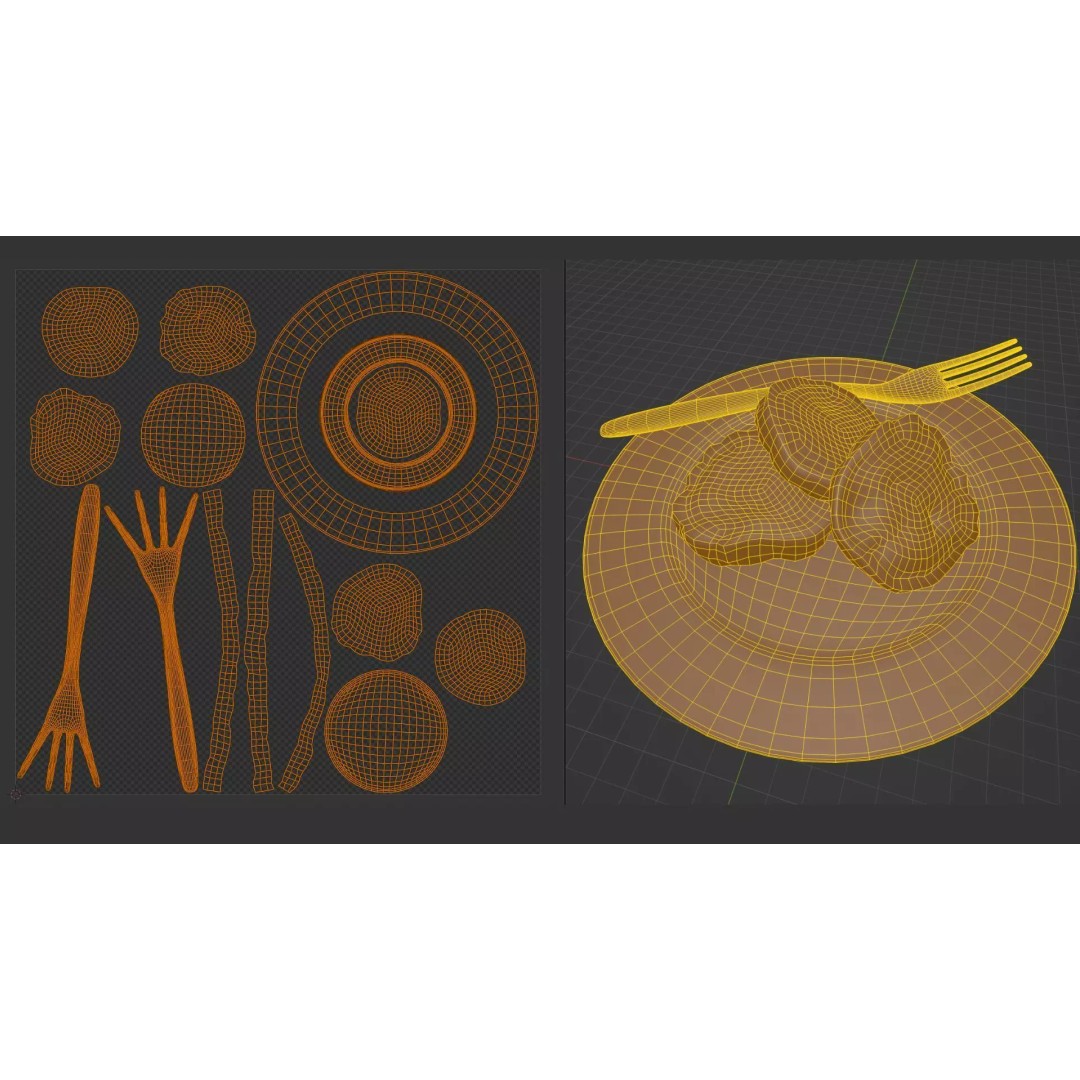 Seitan 3D Model – High Poly PBR Textured Asset, Blender/FBX/OBJ - View 16