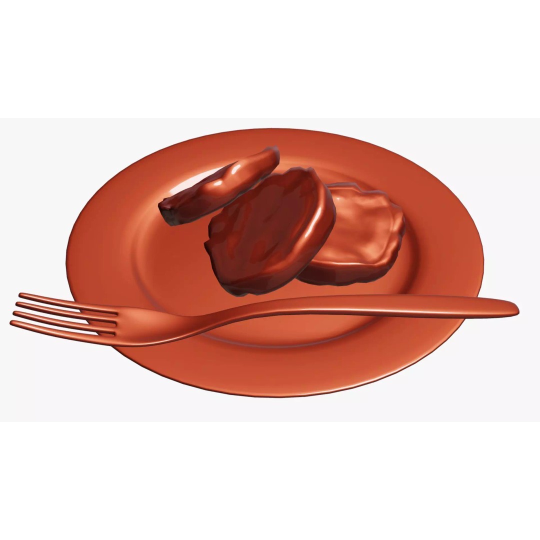 Seitan 3D Model – High Poly PBR Textured Asset, Blender/FBX/OBJ - View 29