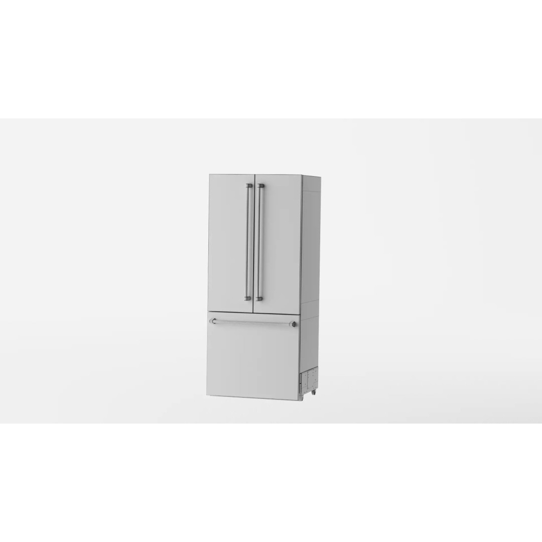 ZLINE Autograph Refrigerator 3D Model – High Poly PBR Asset, FBX/OBJ/Blender