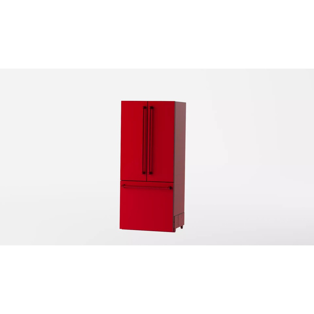 ZLINE Autograph Refrigerator 3D Model – High Poly PBR Asset, FBX/OBJ/Blender - View 13