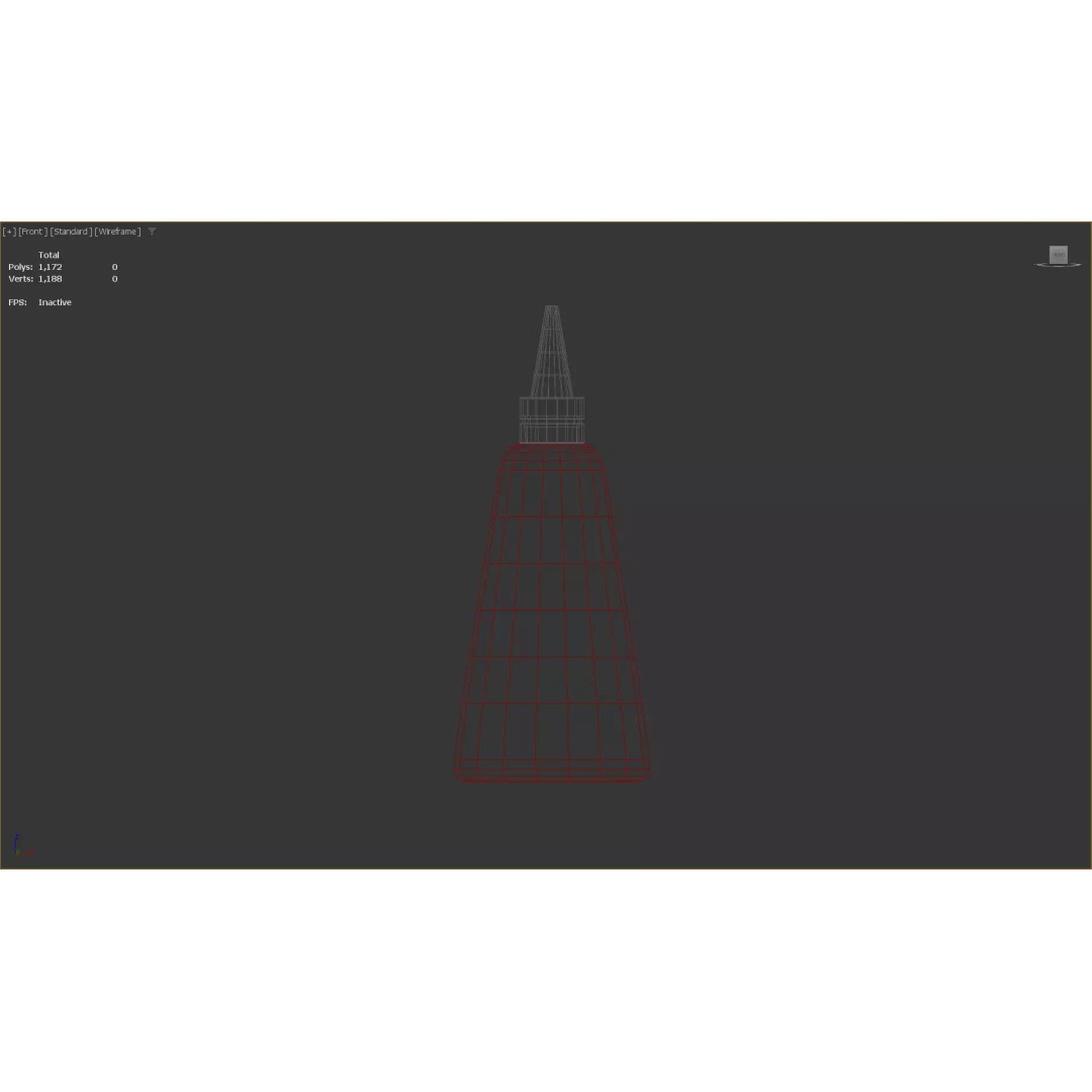 Stylized Tomato Ketchup Bottle 3D Model – Low Poly Game Asset, FBX - View 13