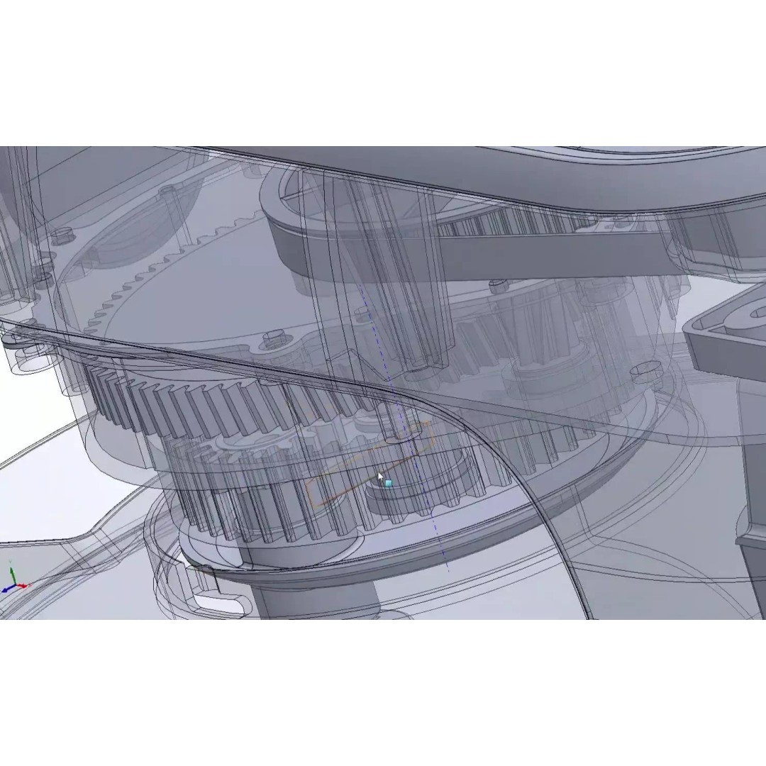 Kitchen Mixer 3D Model – Detailed CAD Appliance with Blender Attachment - View 10