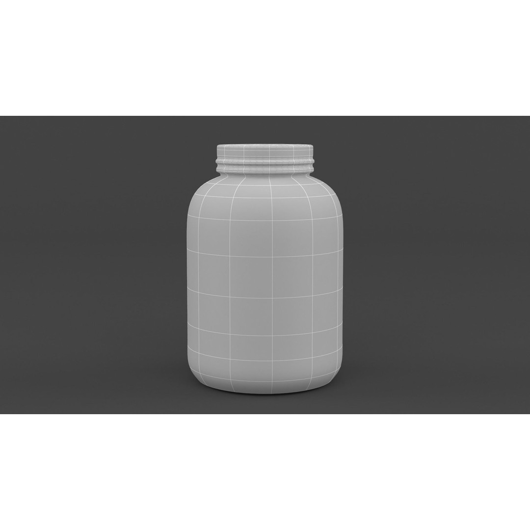 Protein Powder 3D Model – High-Quality PBR Asset, FBX Format - View 10