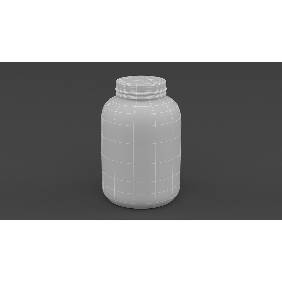Protein Powder 3D Model – High-Quality PBR Asset, FBX Format - View 9