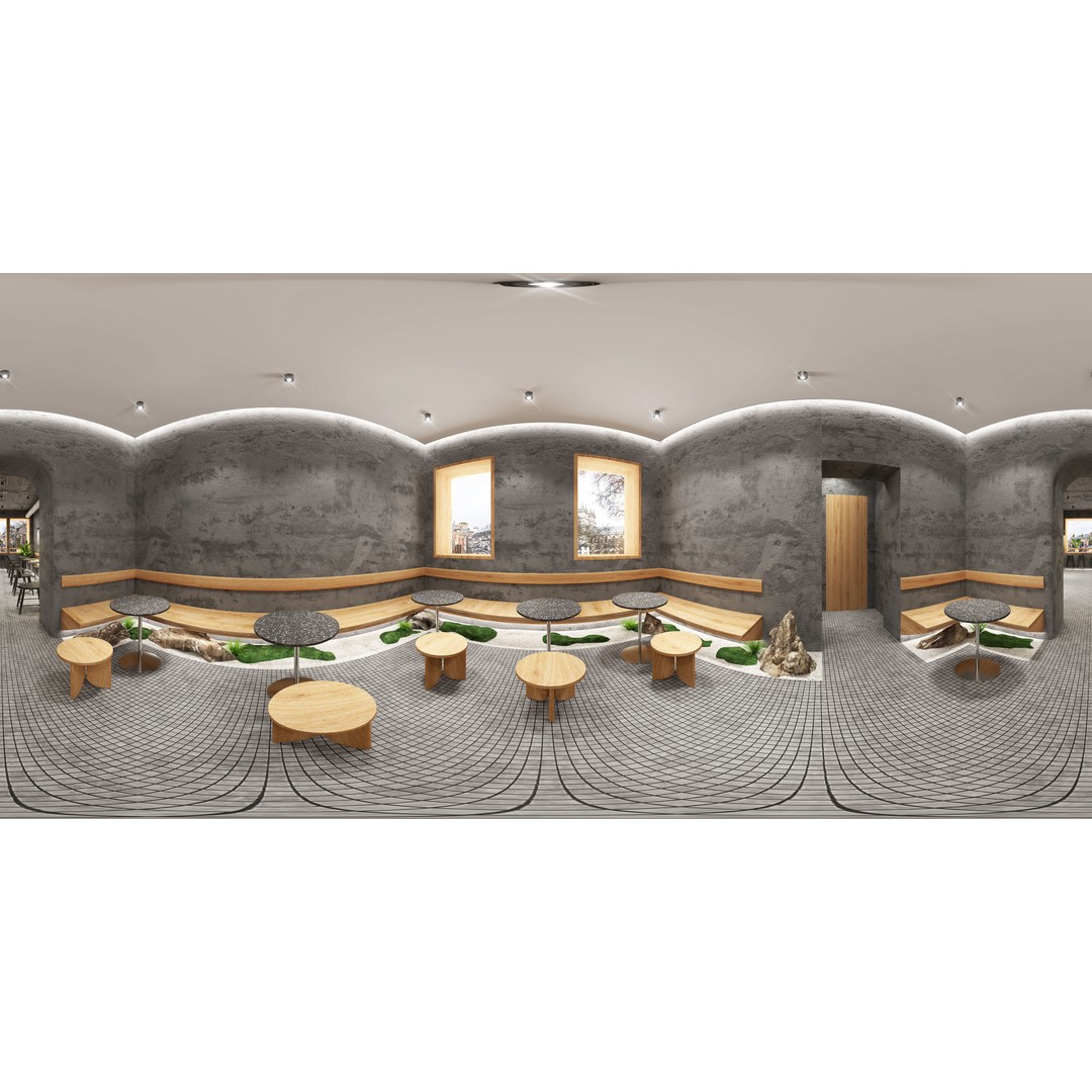 Coffee Shop 3D Model – High-Quality Interior Scene, FBX & OBJ - View 3