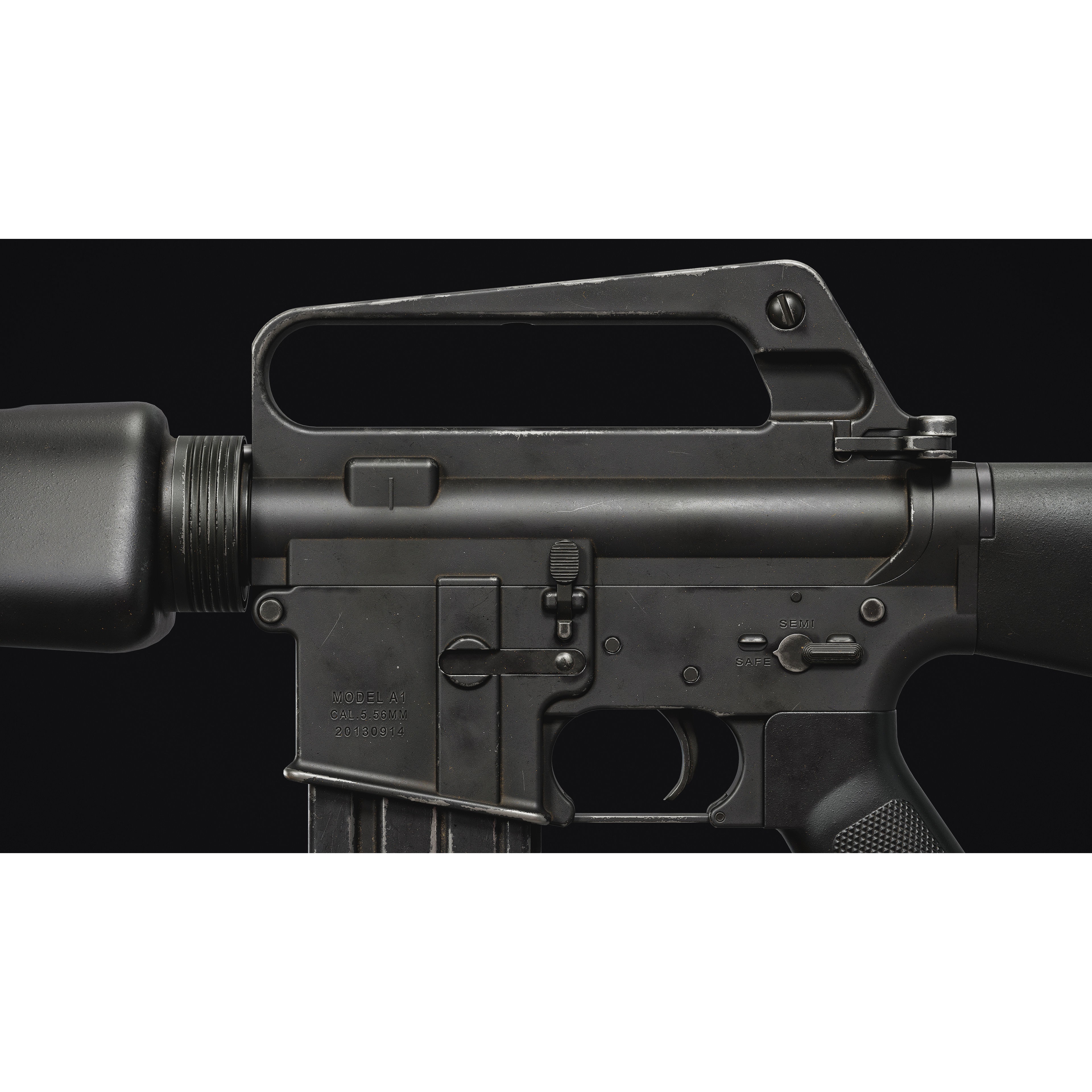 M16 - M203 Grenade Launcher - Low-Poly Game-Ready 3D Model - View 15