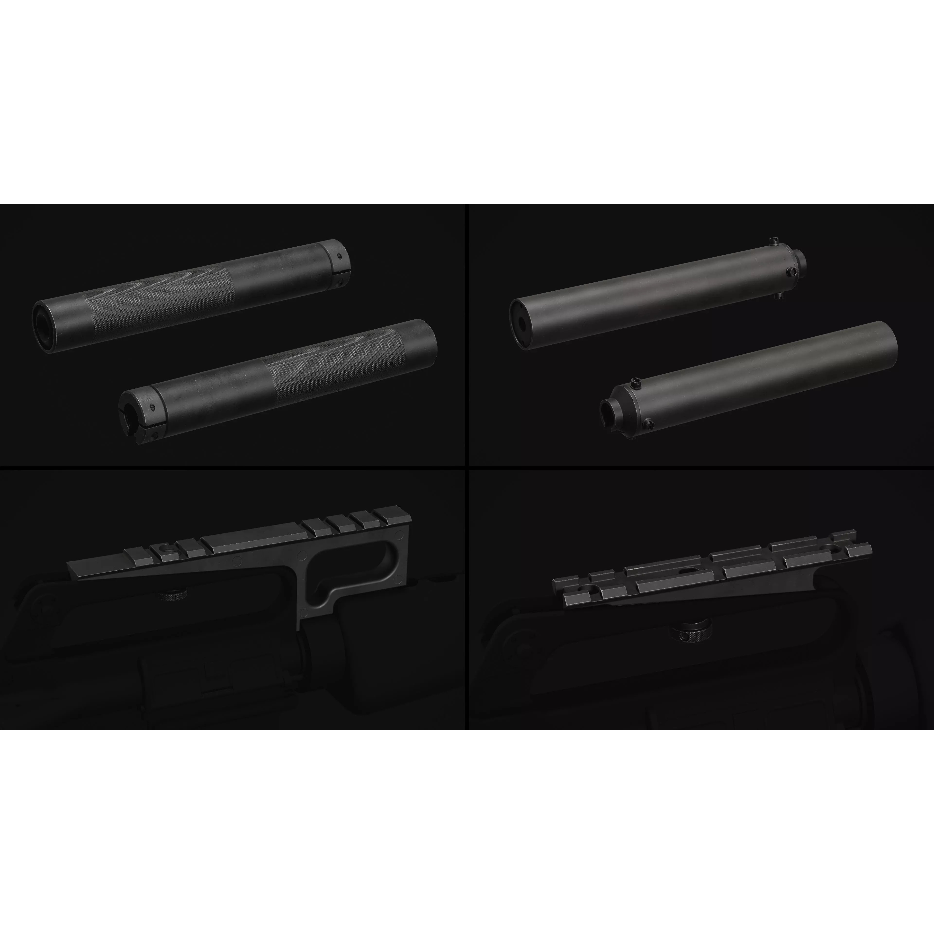 M16 - M203 Grenade Launcher - Low-Poly Game-Ready 3D Model - View 22