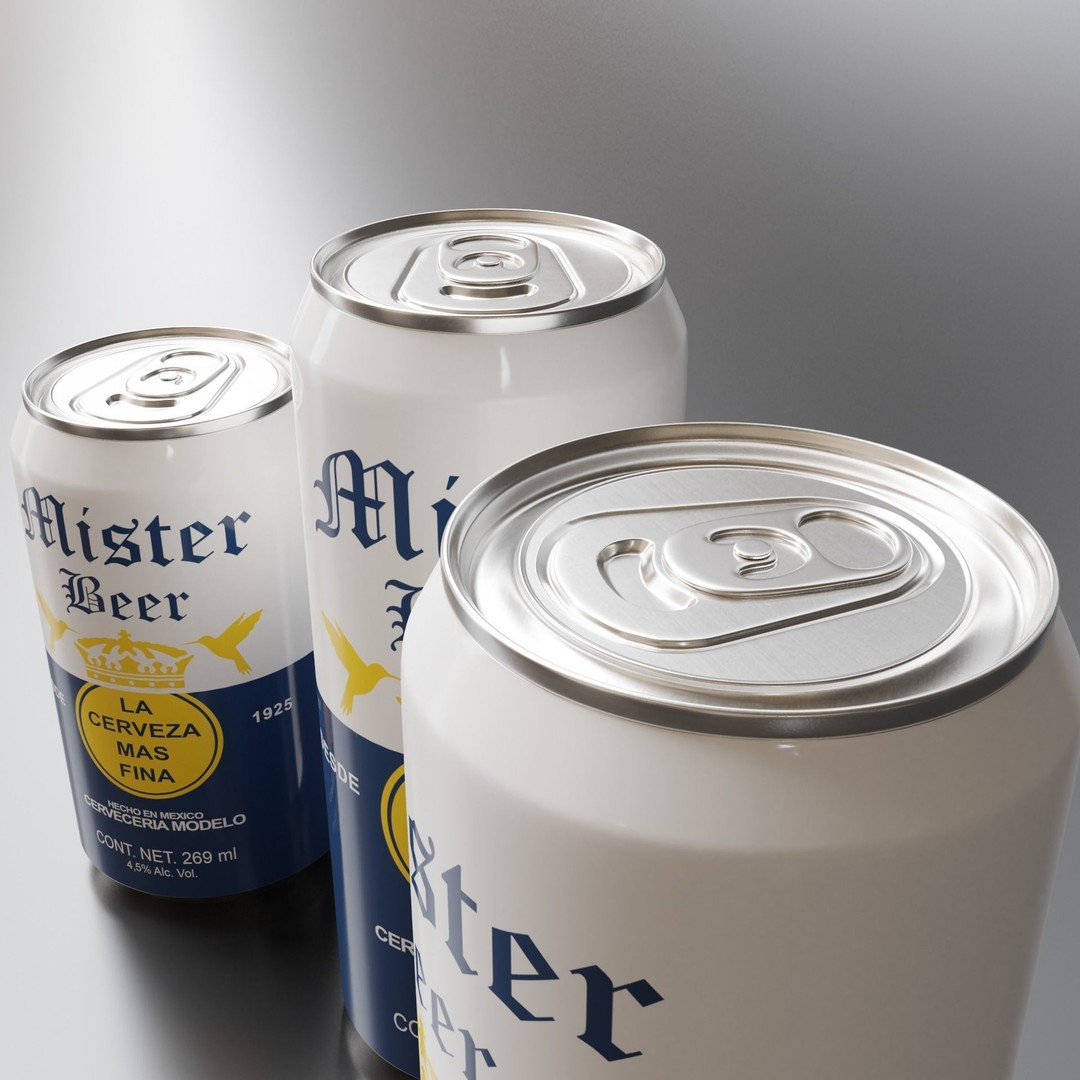 Mister Beer Can 3D Model – PBR Pack, Blender, FBX, OBJ - View 4