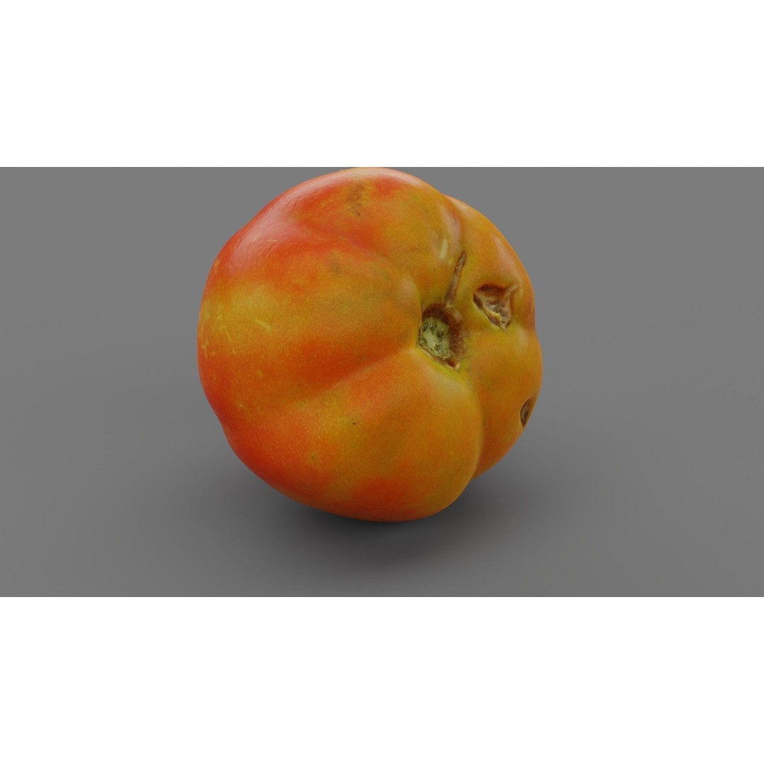 Tomato 3D Model – High Poly Photorealistic Asset for Rendering - View 30
