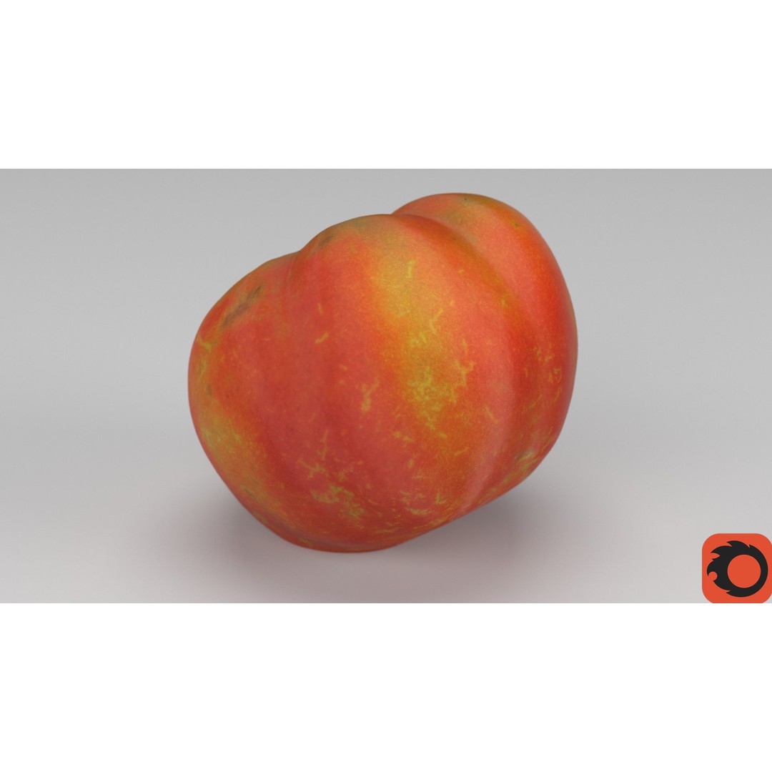 Tomato 3D Model – High Poly Photorealistic Asset for Rendering - View 33