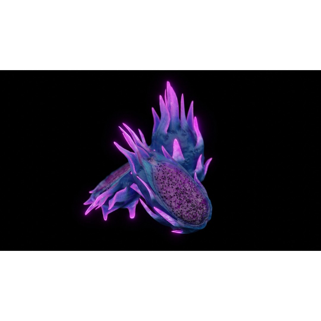 Alien Fruit 3D Model – Low Poly Game Asset, FBX & PBR Textures