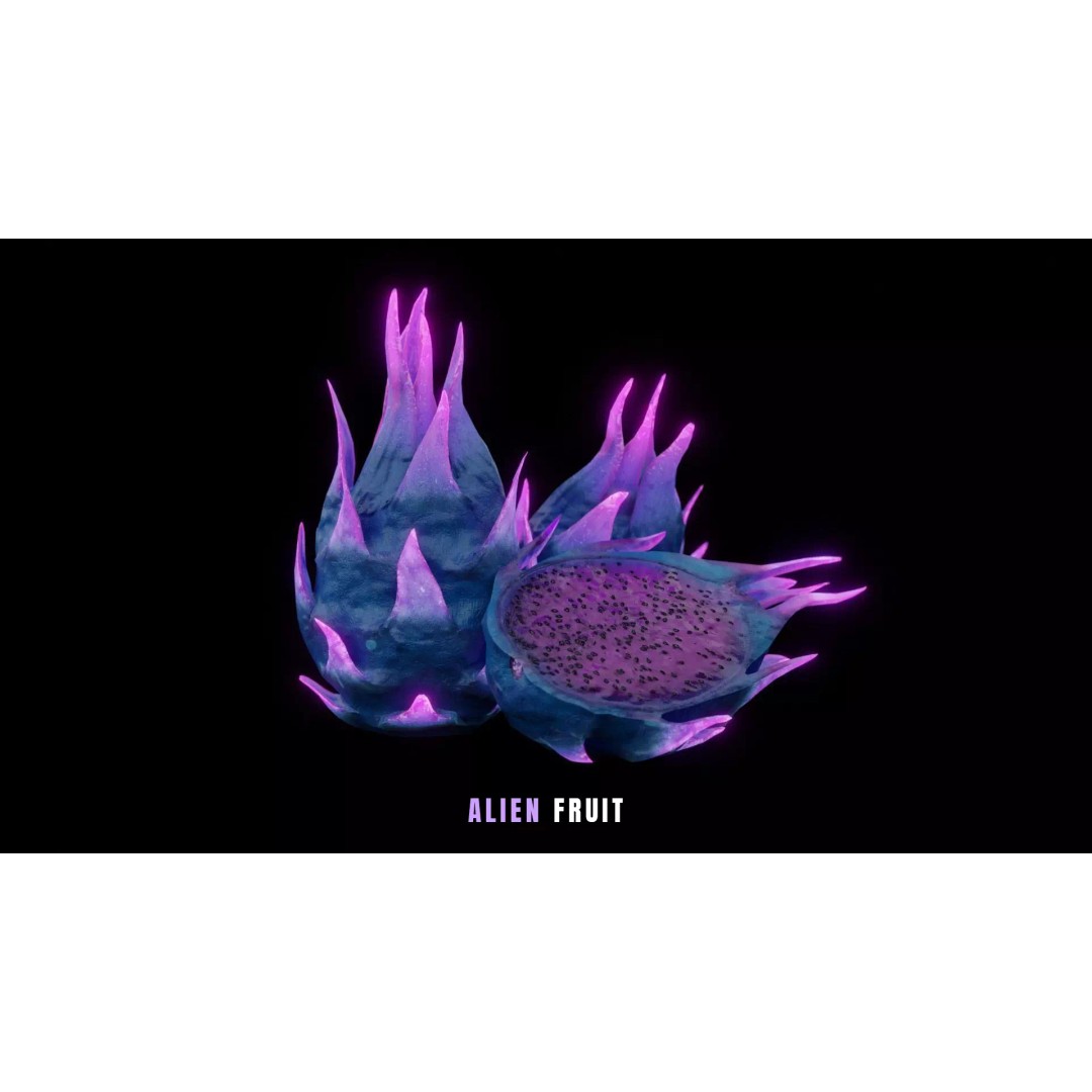 Alien Fruit 3D Model – Low Poly Game Asset, FBX & PBR Textures - View 2