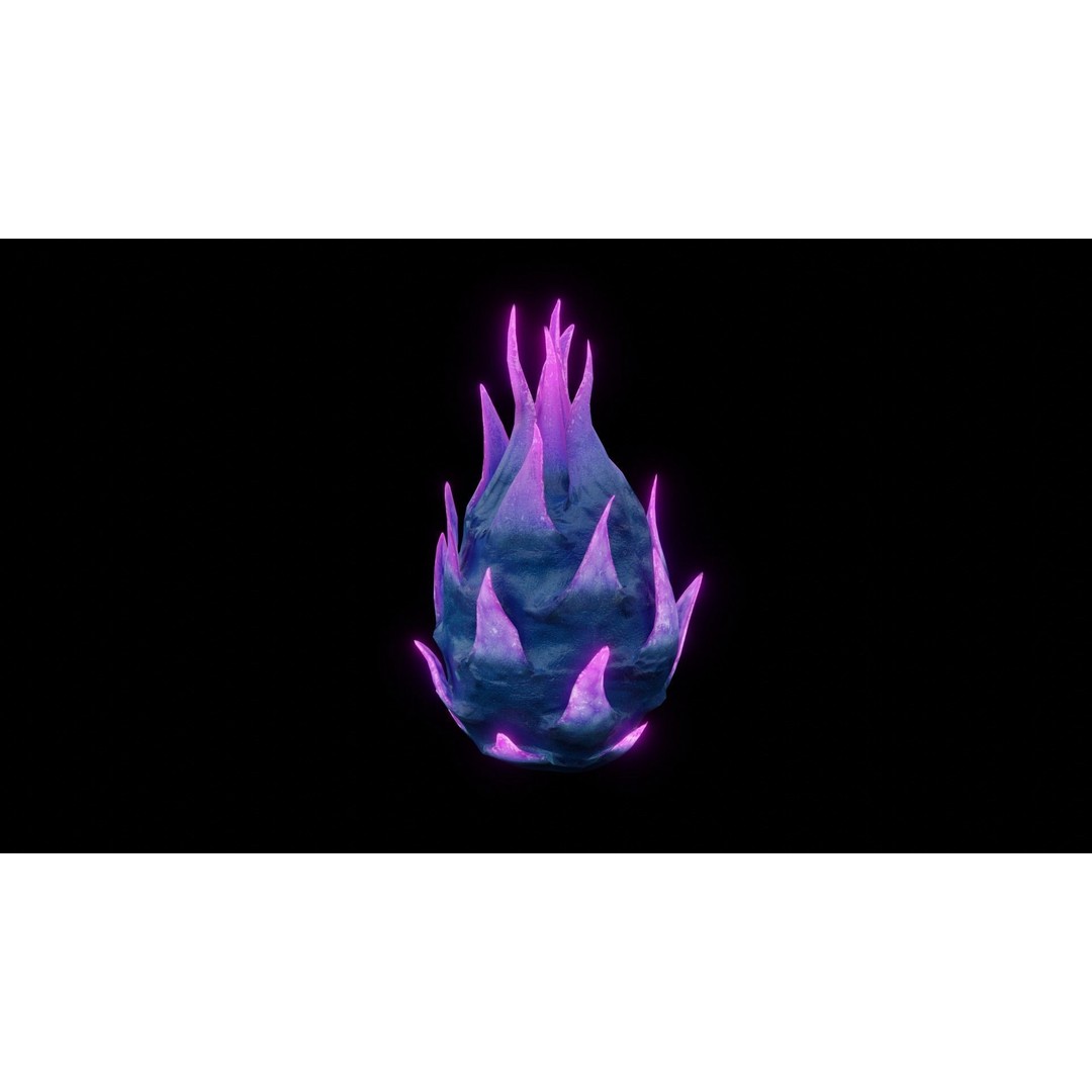 Alien Fruit 3D Model – Low Poly Game Asset, FBX & PBR Textures - View 4