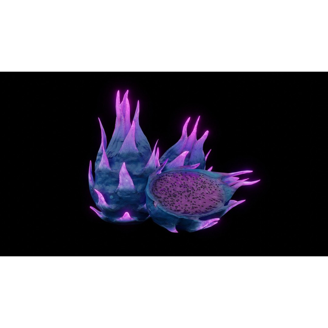 Alien Fruit 3D Model – Low Poly Game Asset, FBX & PBR Textures - View 6