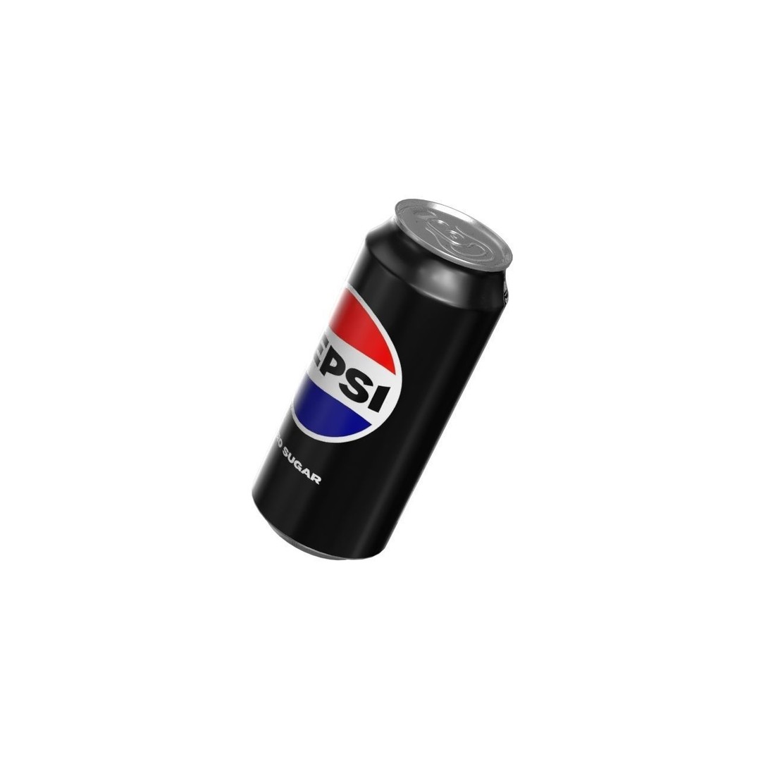 Pepsi Zero Drink Can 3D Model – Low Poly PBR Beverage Asset, FBX - View 10