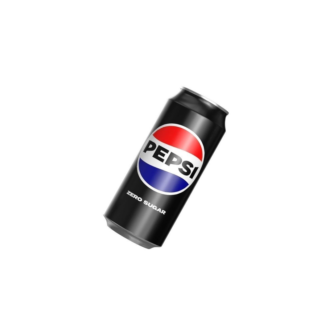 Pepsi Zero Drink Can 3D Model – Low Poly PBR Beverage Asset, FBX - View 12
