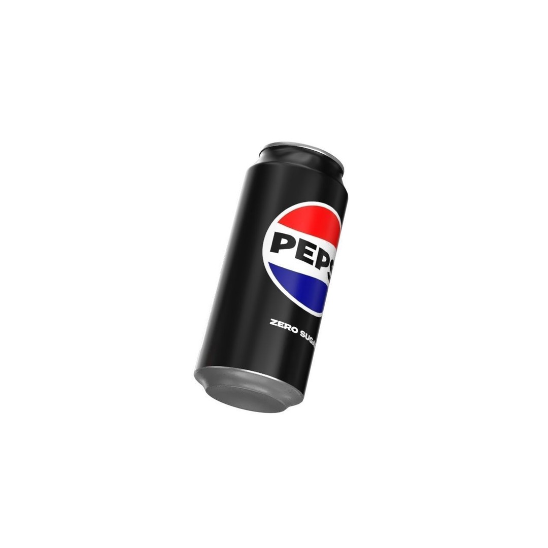 Pepsi Zero Drink Can 3D Model – Low Poly PBR Beverage Asset, FBX - View 13