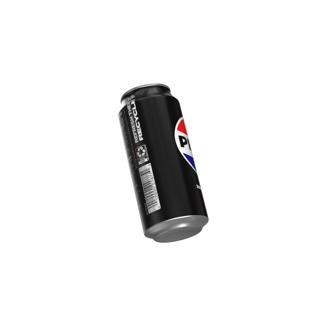 Pepsi Zero Drink Can 3D Model – Low Poly PBR Beverage Asset, FBX - View 14