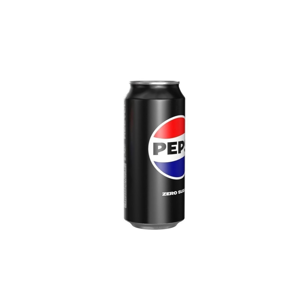 Pepsi Zero Drink Can 3D Model – Low Poly PBR Beverage Asset, FBX - View 3