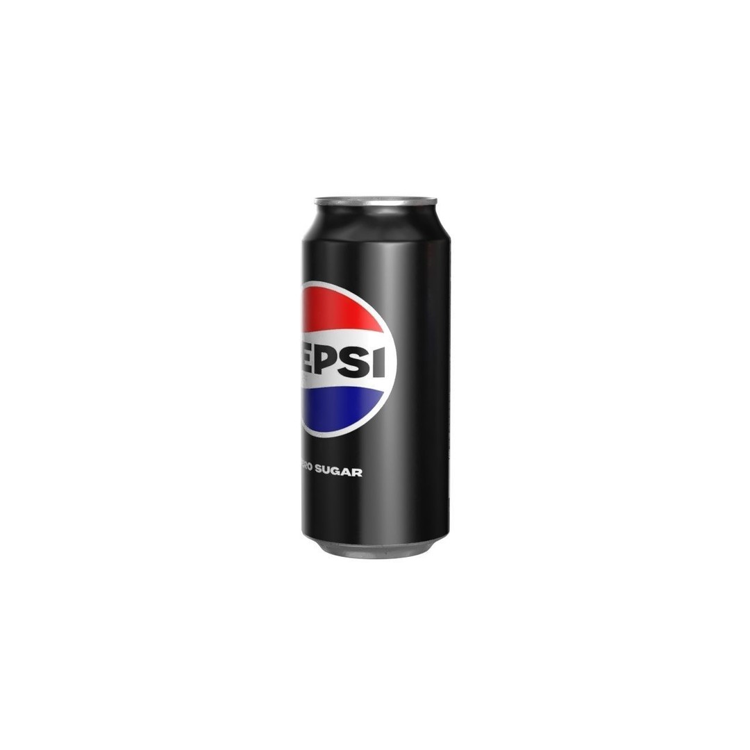 Pepsi Zero Drink Can 3D Model – Low Poly PBR Beverage Asset, FBX - View 8
